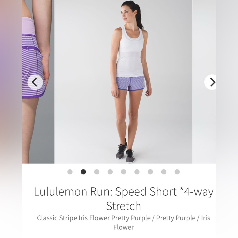 lululemon athletica Women's Purple Speed Shorts